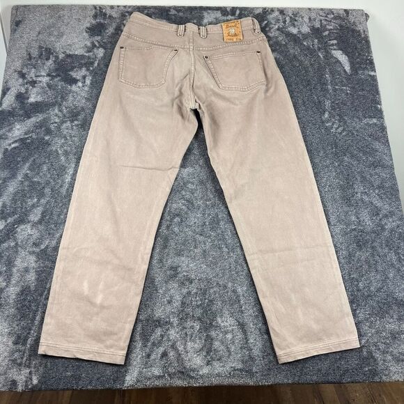 Diesel Saddle Baggy Straight Brown Jeans Button Fly Mens 36 (34X31) Italy Cotton - Picture 12 of 16
